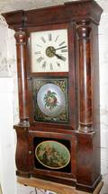 071122 JEROME AMERICAN EMPIRE MAHOGANY SHELF CLOCK