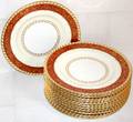 061084 MINTON ENGLISH PORCELAIN PLATES C1925