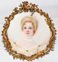 061073 CONTINENTAL IVORY PORTRAIT MINIATURE SIGNED