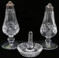 050076 WATERFORD CUT CRYSTAL RING HOLDER  SHAKERS