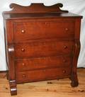 091144 AMERICAN MAHOGANY CHEST OF DRAWERS C1880