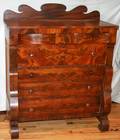 091143 ANTIQUE AMERICAN MAHOGANY CHEST OF DRAWERS