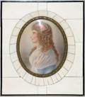 091113 EUROPEAN IVORY PORTRAIT MINIATURE 33x23