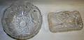 090089 CUT GLASS FRUIT BOWL  DISH C1900 2 PCS