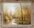 052062 ARTHUR E BRACY OIL PAINTIN FALL ON ROUGE R