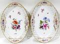 051135 MEISSEN HANDPAINTED PORCELAIN DISHES WGILT