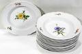 051125 MEISSEN PORCELAIN RIMMED SOUP BOWLS TWELVE