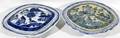 091174 CANTON BLUE  WHITE COVERED BOWLS 19TH C