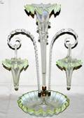 071171 VICTORIAN OPALESCENT GLASS EPERGNE C1870
