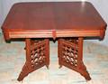 071145 VICTORIAN CHERRY  WALNUT DINING TABLE C1860