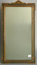 Carved and painted mirror