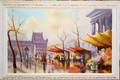 061128 P TACS OIL ON CANVAS PARIS STREET SCENE