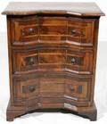 052115 ITALIAN MAHOGANY CHEST OF THREE DRAWERS
