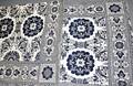 051160 BLUE  WHITE JACQUARD COVERLETS MID 19TH C