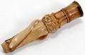 050109 AMERICAN ANTIQUE CARVED IVORY CIGAR HOLDER