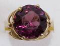 090184 18K YELLOW GOLD  AMETHYST RING
