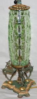 090165 REST CO CRYSTAL  BRONZE DEER BASE LAMP