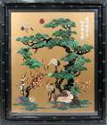 090150 ORIENTAL MOP  SOAPSTONE LANDSCAPE SCENE