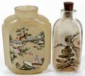 081224 CHINESE CRYSTAL SNUFF BOTTLES WLANDSCAPES