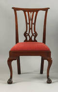 Philadelphia Chippendale walnut dining chair ca 1780