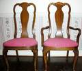 070092 TOMLINSON QUEEN ANNE STYLE WALNUT CHAIRS