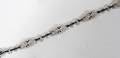 070082 14K WHITE GOLD DIAMOND  SAPPHIRE BRACELET