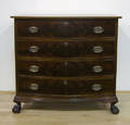 Massachusetts Chippendale mahogany bowfront chest ca 1785
