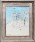 062105 MILTON AVERY GOUACHE ON PAPER BIRCH TREES