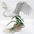 062089 BOEHM BISQUE THE GREAT EGRET H12 W16