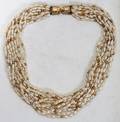 060160 14K YELLOW GOLD  STRAND RICE PEARL NECKLACE