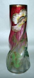 050162 ART NOUVEAU ART GLASS VASE C189095