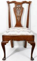 042116 CHIPPENDALE STYLE MAHOGANY SIDE CHAIRS