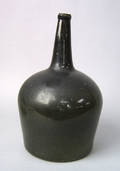 Continental molded black glass carboy 18th c