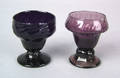 Stiegel type amethyst glass open salt ca 1780