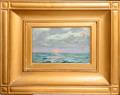 082108 FRANK T HUTCHINS OIL ON BOARD SUNSET AT SEA