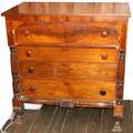 081266 AMERICAN EMPIRE MAHOGANY CHEST OF DRAWERS