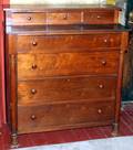 081263 AMERICAN EMPIRE MAHOGANY CHEST OF DRAWERS