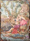 071258 WALL TAPESTRY WFRENCH SCENE AFTER BOUCHER