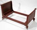 062158 MAHOGANY CHILDS SLEIGH BED W18 L35