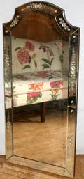 061222 VENETIAN GLASS MIRROR C1940 48x22