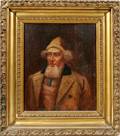 052193 BOCKMANN OIL ON CANVAS PORTRAIT OF A SAILOR