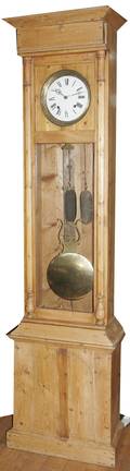 051265 PINE TALL CASE CLOCK H94 W25 D135