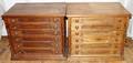 050184 SPOOL CHESTS OAK  WALNUT 1860C 2 PCS