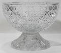 042130 EUROPEAN CUT GLASS CRYSTAL PUNCH BOWL
