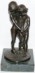 091279 AFTER CLODION BRONZE FIGURAL SCULPTURE H8