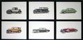 081306 DECORATIVE PRINTS OF CLASSIC CARS SIX