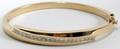 081320 14K YELLOW GOLD  DIAMOND HINGED BRACELET