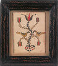 Southeastern Pennsylvania watercolor fraktur early 19th c