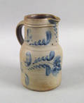 Pennsylvania stoneware pitcher attributed to DP Shenfelder Reading PA 19th c