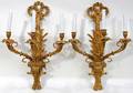 063073 FRENCH STYLE DORE BRONZE SCONCES C1870